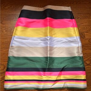 J. Crew Colorful Striped Pencil Skirt